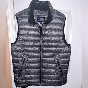 Mens Puffer Vest / Lightly worn / Size Small / Silver/Gray